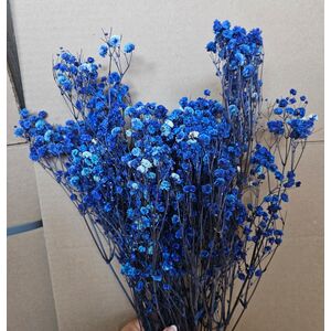 Gypsophila albastru închis 90-110 grame-floarea miresei pentru aranjamente florale, buchete