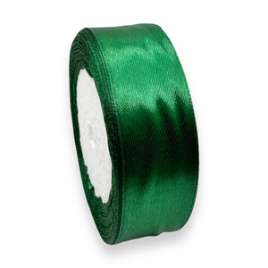 Rola satin 2.5 cm verde smarald